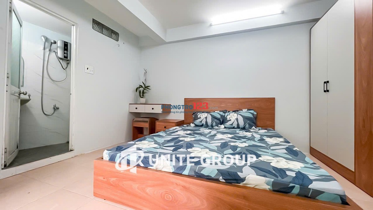 TRỌ BÌNH THẠNH GẦN CHỢ BÀ CHIỂU, Q3, Q1 STUDIO 32m2 FULL NỘI THẮT CỬA SỔ THOÁNG LÊ VĂN DUYỆT