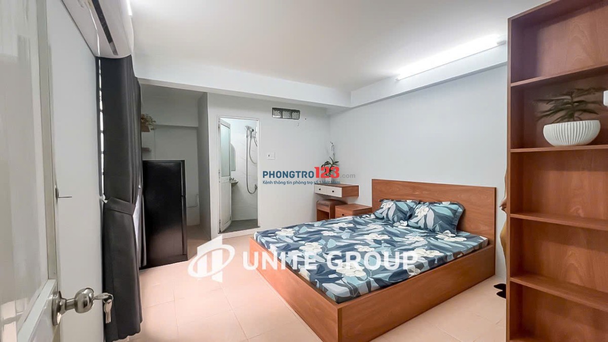 TRỌ BÌNH THẠNH GẦN CHỢ BÀ CHIỂU, Q3, Q1 STUDIO 32m2 FULL NỘI THẮT CỬA SỔ THOÁNG LÊ VĂN DUYỆT