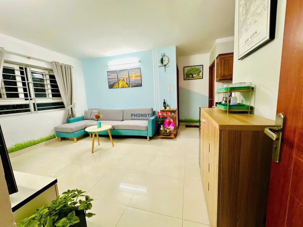 Chung cư Bà Chiểu, Bùi Hữu Nghĩa, BT: 1p ngủ, full NT, giá 9triệu
