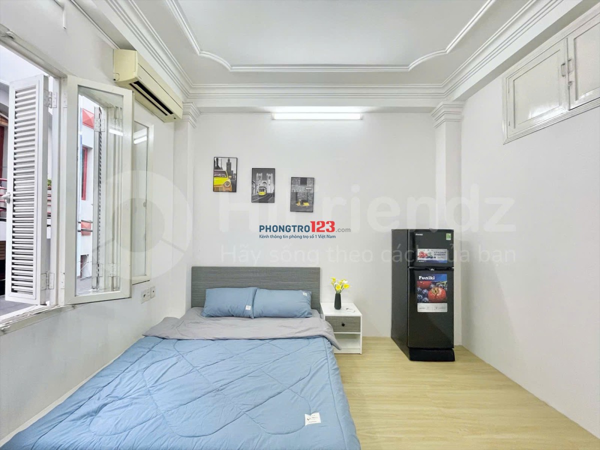 TRỌ BÌNH THẠNH GẦN NGÃ TƯ HÀNG XANH, Q3, Q1 STUDIO 40m2 CỬA SỔ THOÁNG SÁNG - ĐINH BỘ LĨNH BÌNH THẠNH