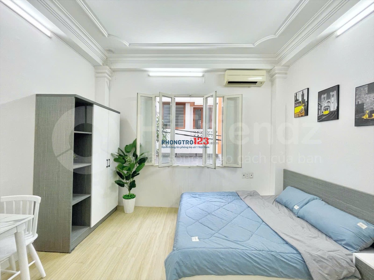 TRỌ BÌNH THẠNH GẦN NGÃ TƯ HÀNG XANH, Q3, Q1 STUDIO 40m2 CỬA SỔ THOÁNG SÁNG - ĐINH BỘ LĨNH BÌNH THẠNH