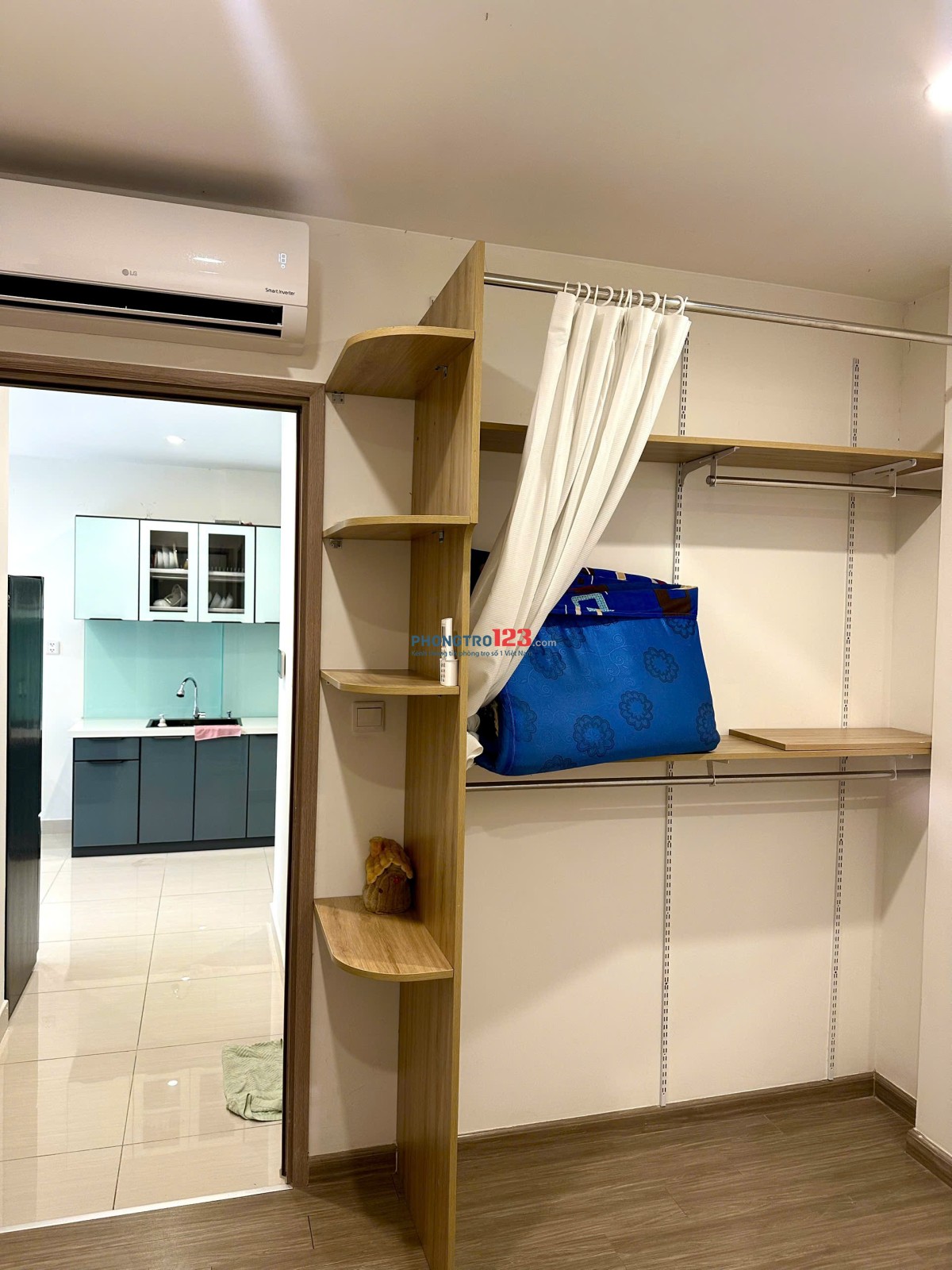 Cho thuê căn hộ 2PN2WC có sẵn Bếp rèm, Tủ lạnh