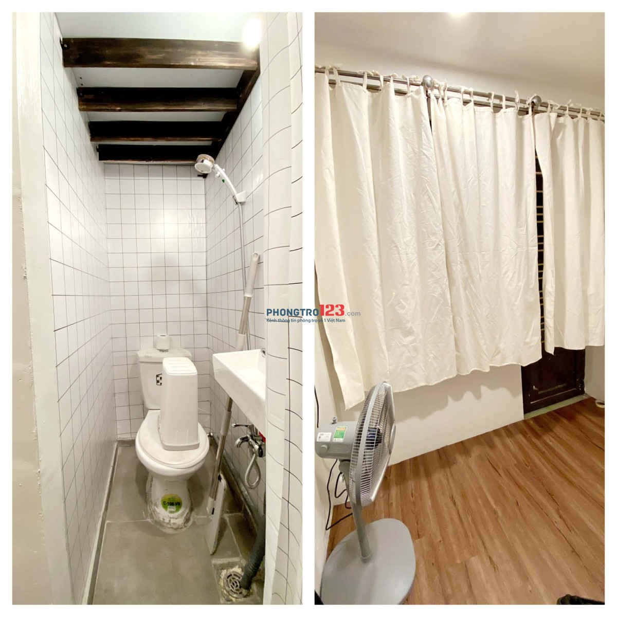 Cho Thuê Phòng Q10.lầu 3.cửa sổ ban công.tolet riêng.2tr400