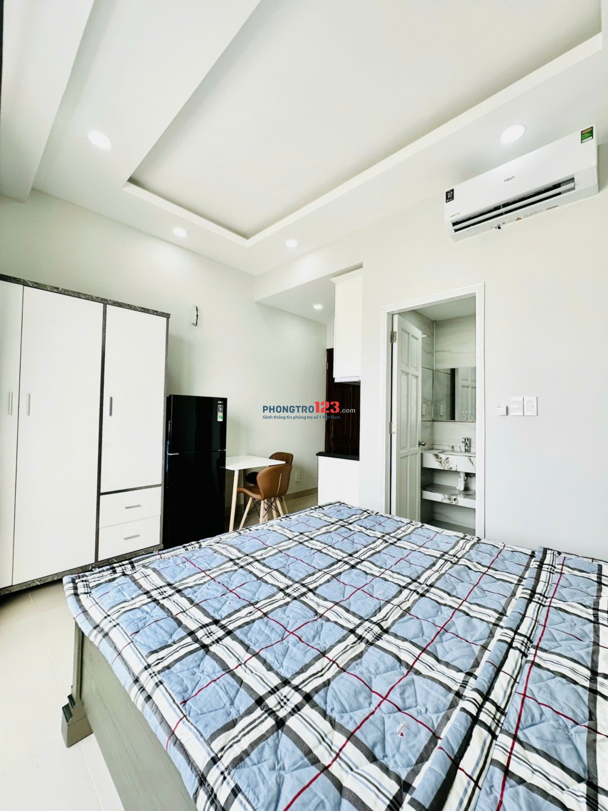 TRỌ BÌNH THẠNH GẦN NGÃ TƯ HÀNG XANH, Q3, Q1. STUDIO 36m2 FULL NỘI THẤT BAN CÔNG LỚN - BẠCH ĐẰNG