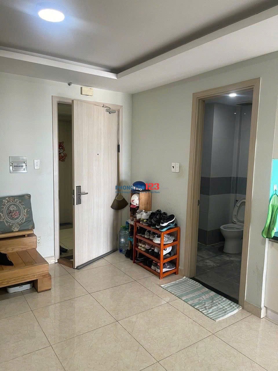 Chung cư Thị Nghè, P2, Bình Thạnh: 65m2, 1p ngủ, full NT, 8,5triệu