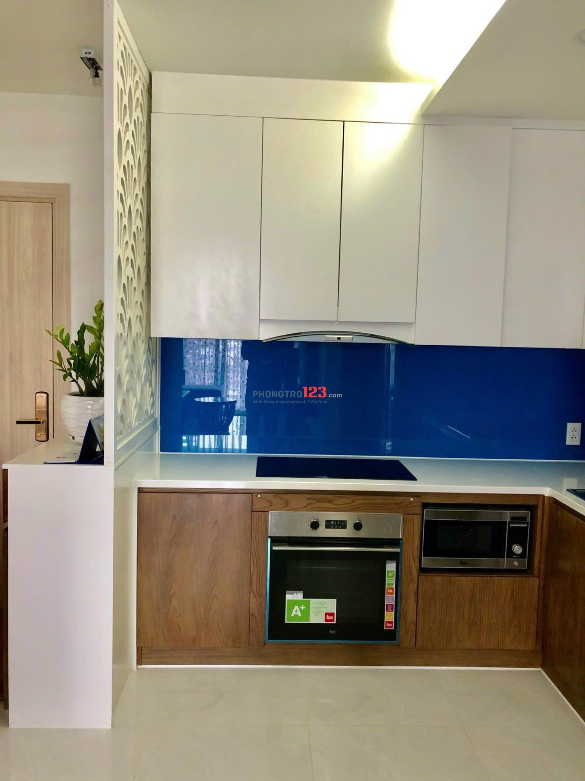 chung cư Carillon 5, căn góc, 2p ngủ, nội thất đủ, giá 12tr/th