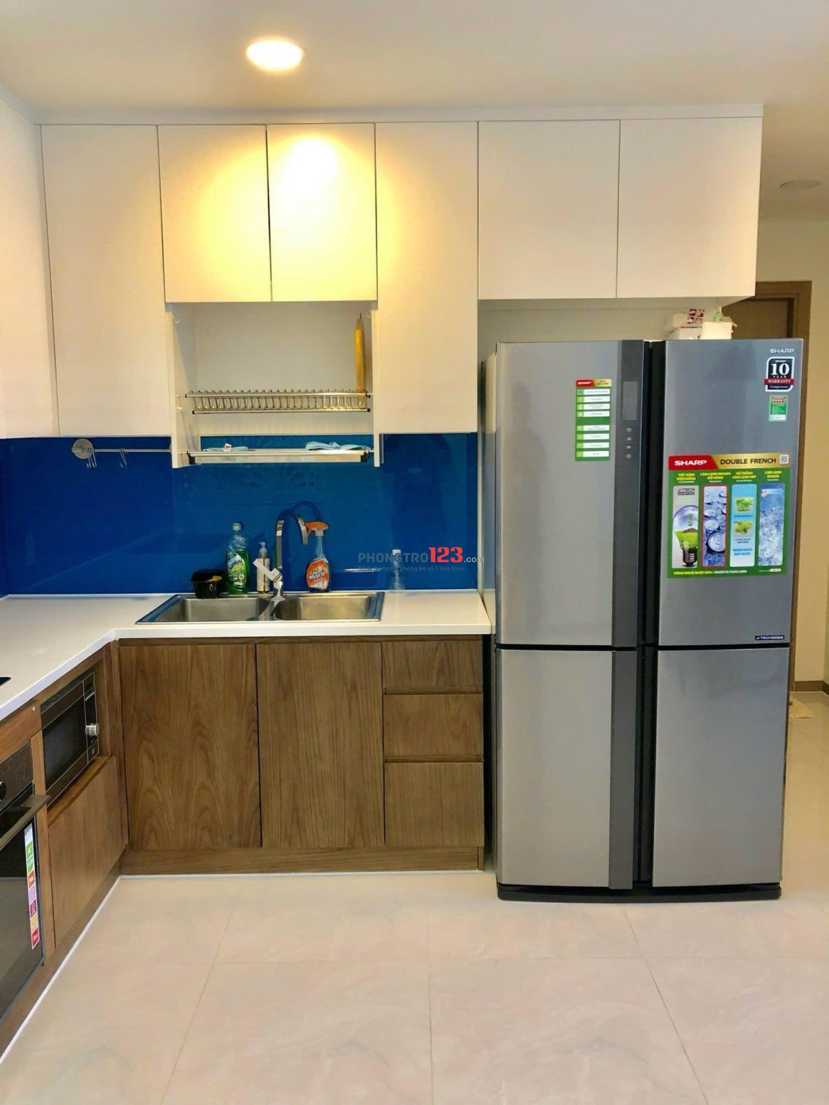 chung cư Carillon 5, căn góc, 2p ngủ, nội thất đủ, giá 12tr/th