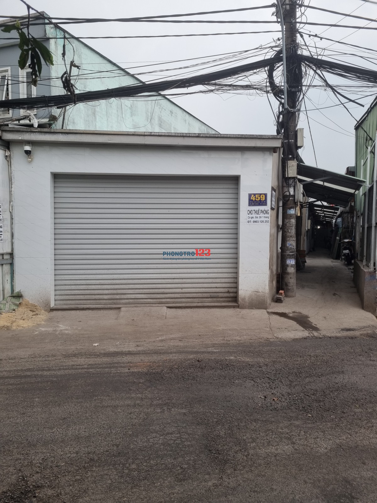 phòng trọ mặt tiền dọc đường xe lửa ngay chợ Hiệp bình 459 Kha Vạn Cân, Thủ Đức, HCM