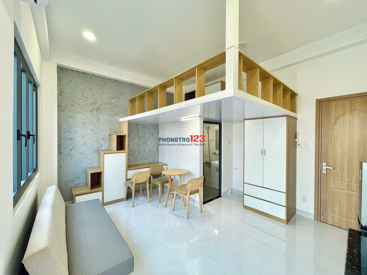 CHO THUÊ PHÒNG TRỌ - FULL NỘI THẤT - BAN CÔNG NGAY DƯƠNG THỊ MƯỜI - CVPM - MEGA MARKET