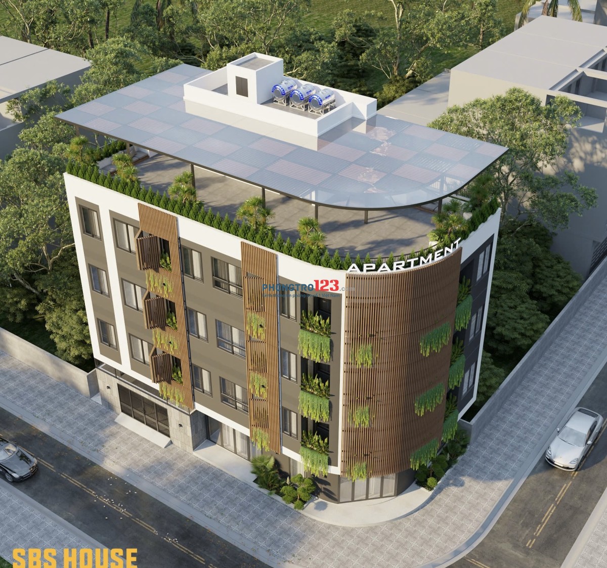 Cho thuê căn hộ mới 100%, góc 74 Trung Lương - Võ Sạ