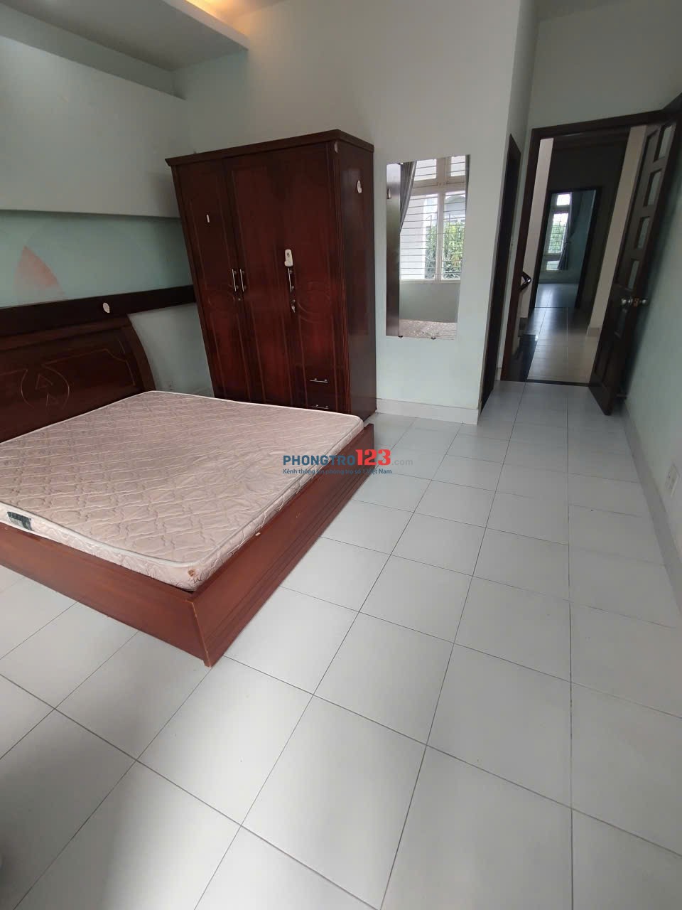 Phòng máy lạnh bếp tách phòng ngủ. KDC Bình Hưng. Quận 8