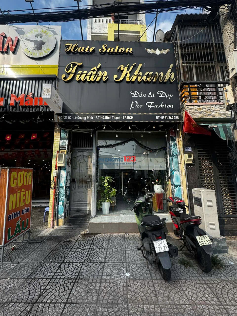 Cho thuê mặt bằng MT Lê Quang Định, Bình Thạnh. 20tr/ tháng