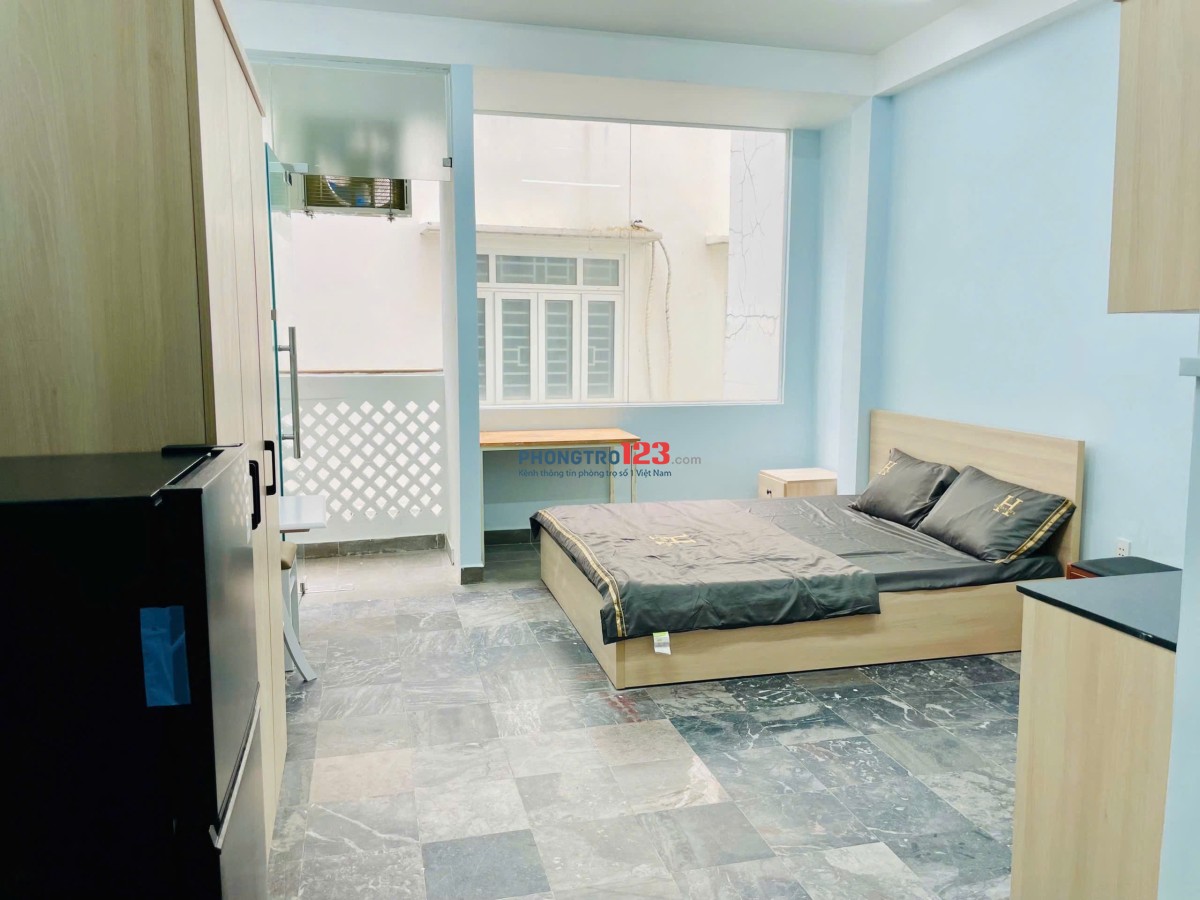 Phòng Trọ Ban Công Full Nội Thất 42m2 Lê Văn Duyệt Bình Thạnh Gần Phan Xích Long Cầu Bông Quận 1