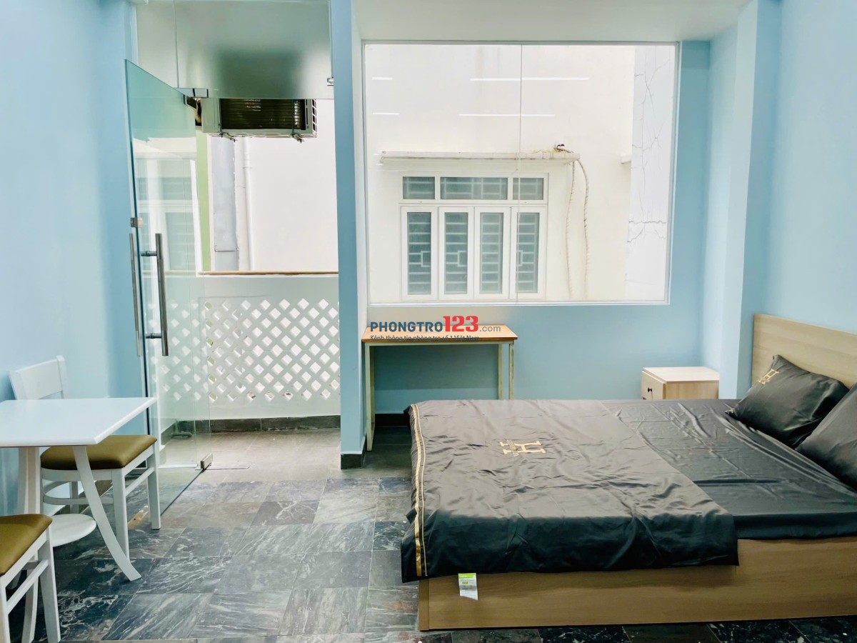 Phòng Trọ Ban Công Full Nội Thất 42m2 Lê Văn Duyệt Bình Thạnh Gần Phan Xích Long Cầu Bông Quận 1