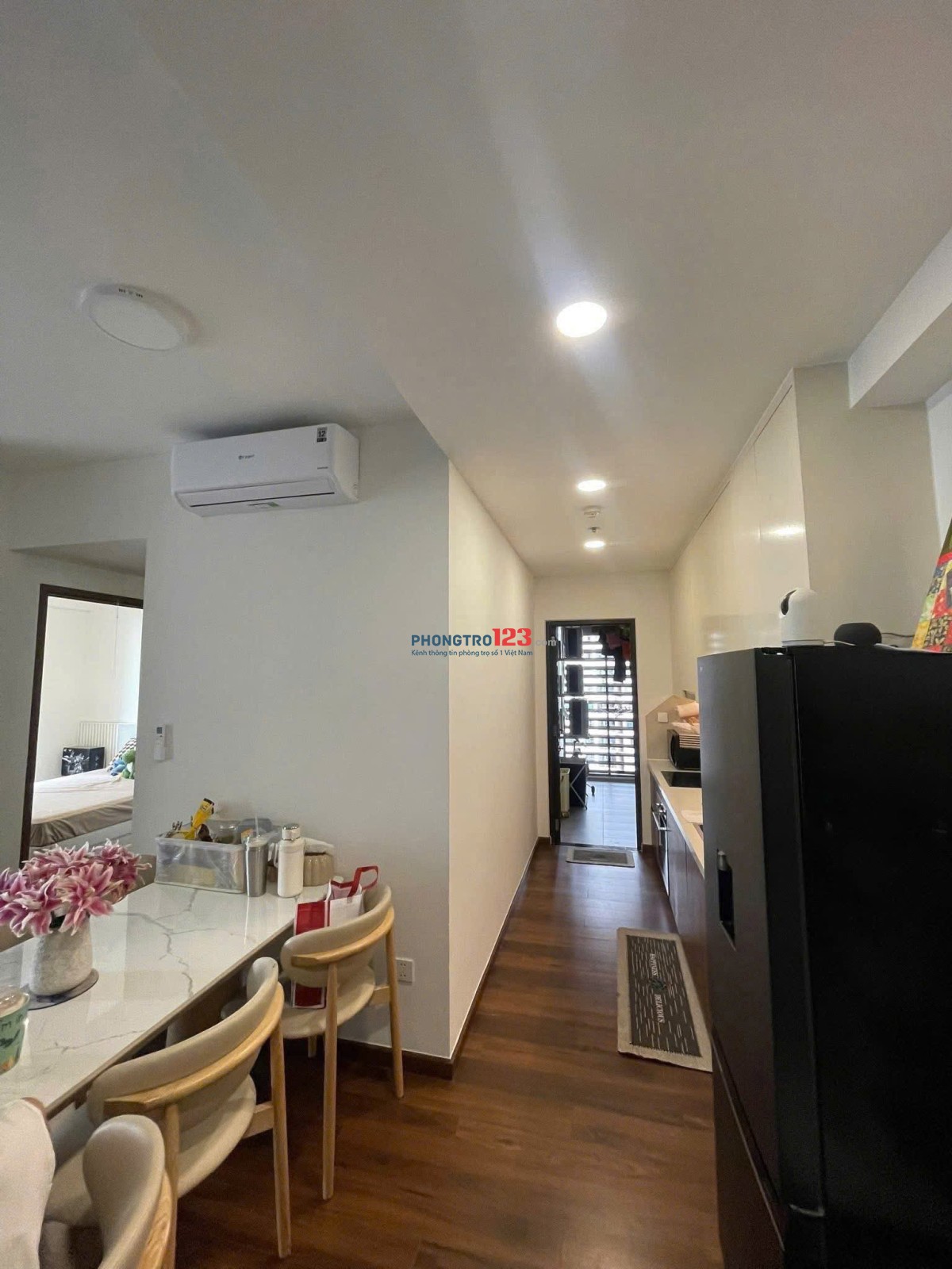 Chung cư PN Tech, Hoa Sứ, PN: 90m2, 2PN, 2WC, 16triệu, Full NT