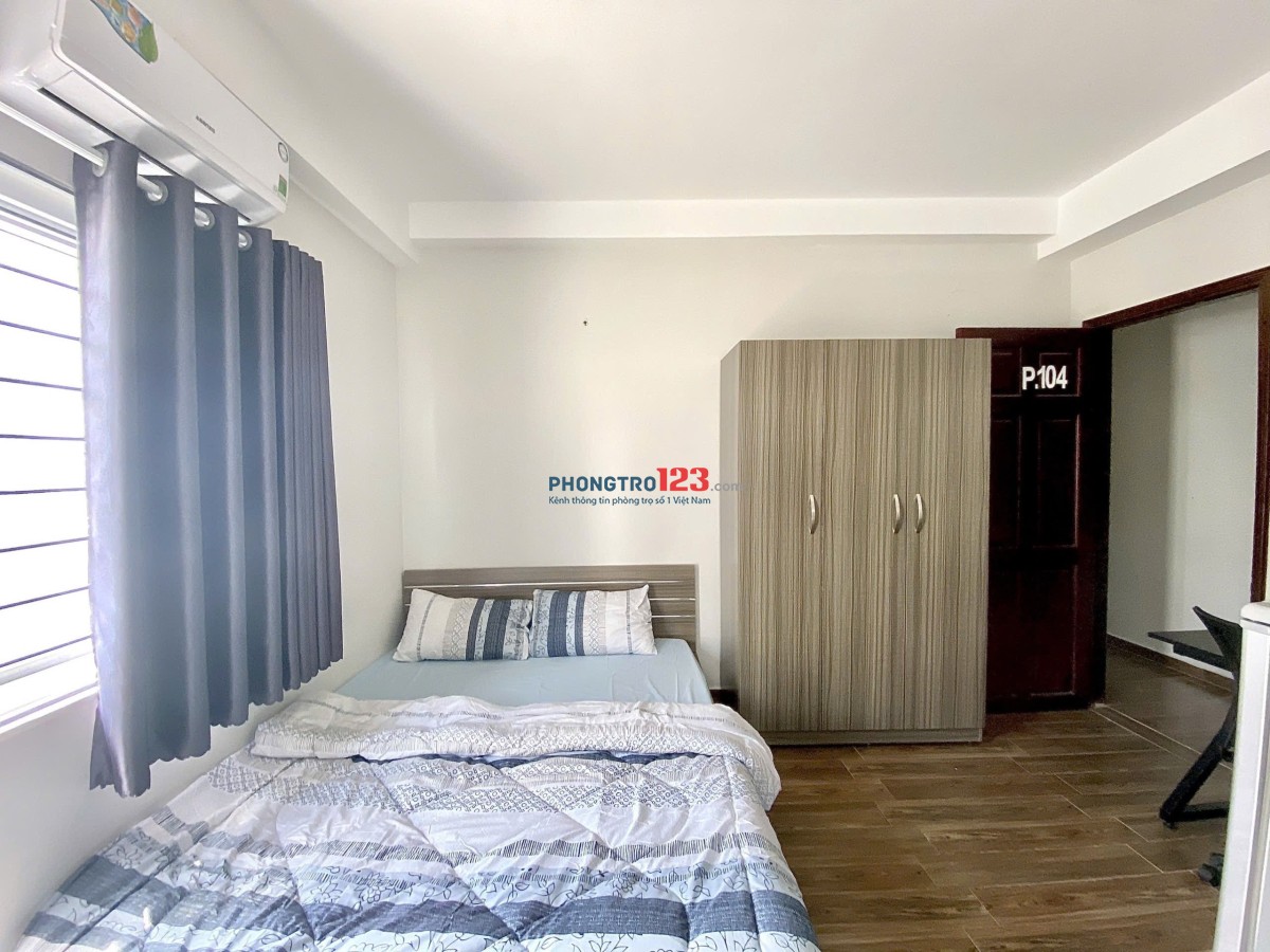 Cho thuê căn hộ Studio Ban công thoáng Q4 gần ĐH Luật, ĐH Nguyễn Tất Thành, chợ 200, cầu Kênh Tẻ