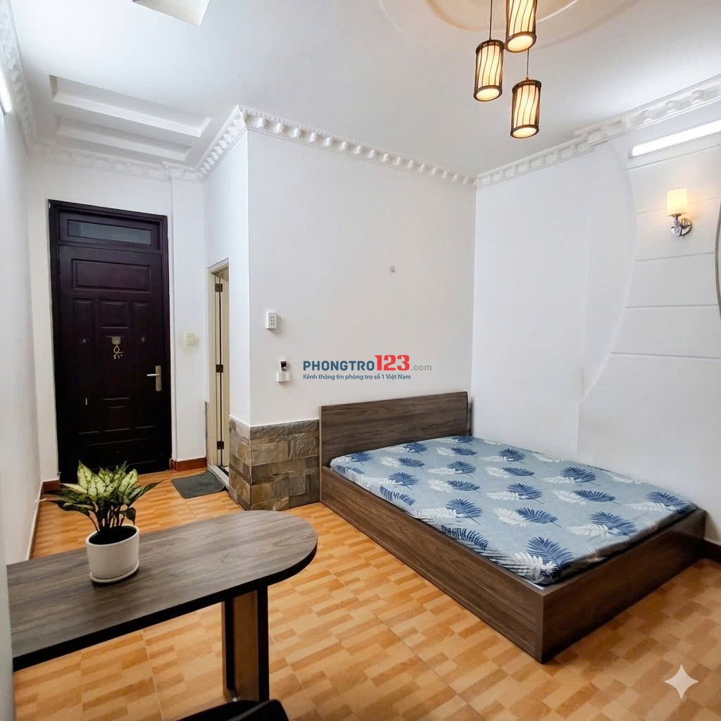 phòng 24m2 cửa sổ trời full nội thất đường nội bộ gần Nguyễn Văn Khối