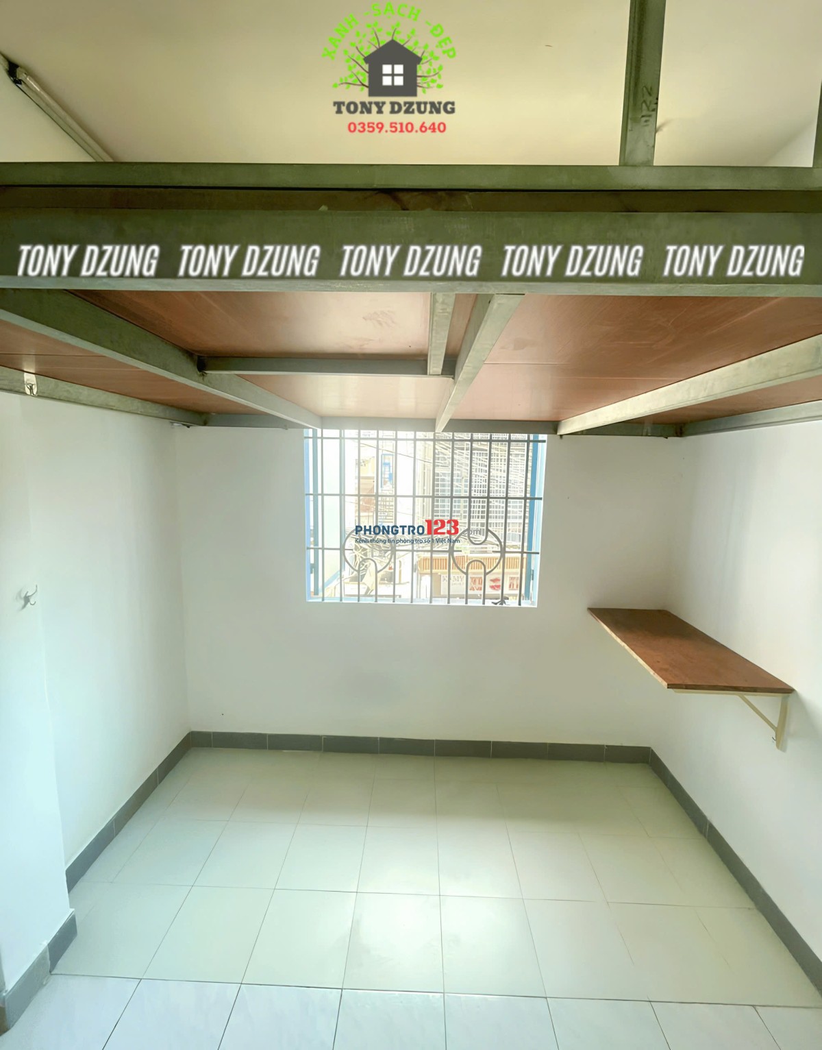 Phòng cửa sổ thoáng, có ban công nhỏ, lầu 1, sạch sẽ & an ninh, NGAY EMART & VICOM PHAN VĂN TRỊ