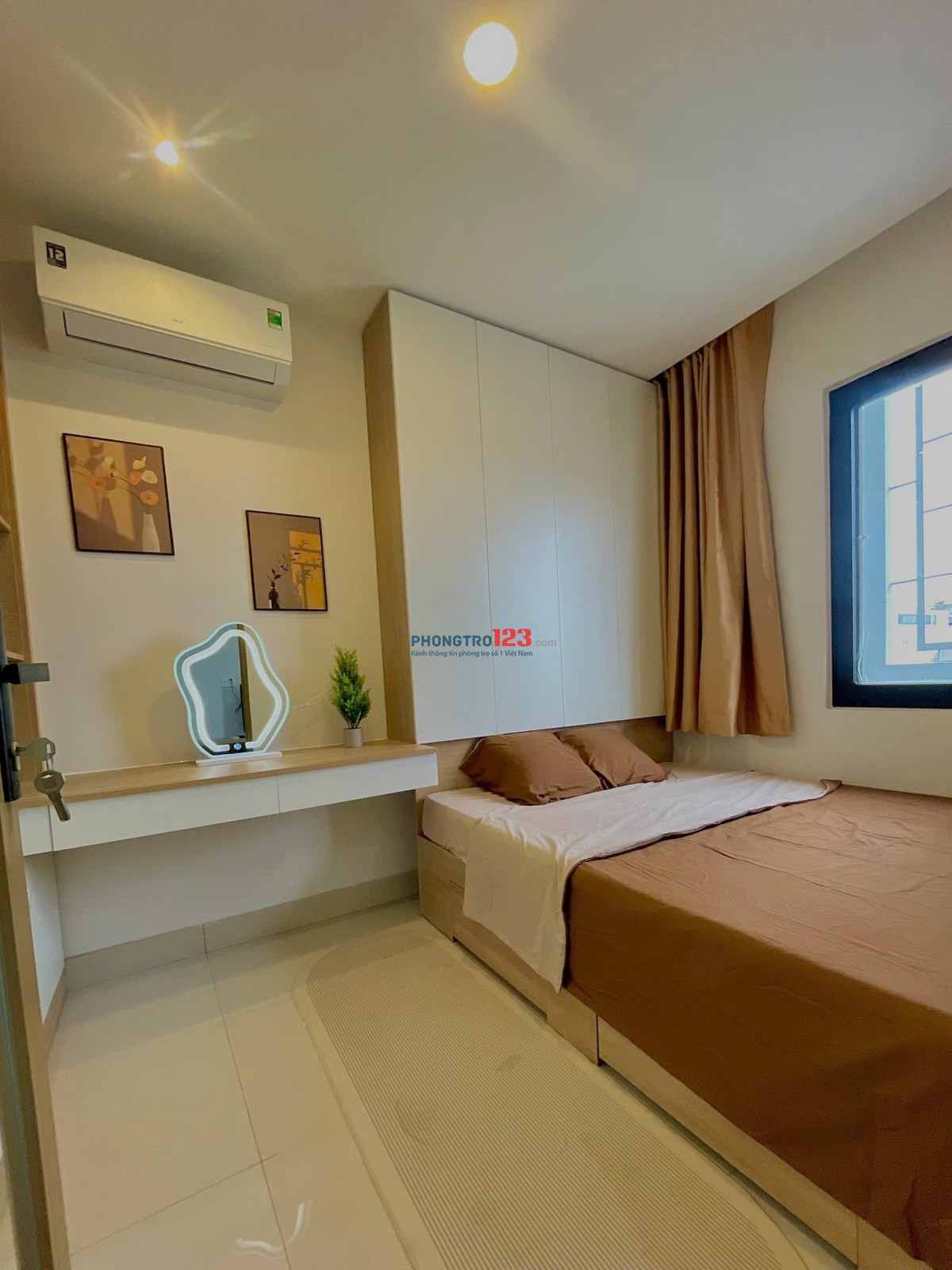 CHO THUÊ CĂN HỘ STUDIO FULL NỘI THẤT 45M2 Ở TRẦN BÌNH TRỌNG, BÌNH THẠNH