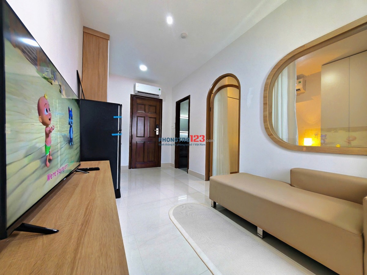 CHO THUÊ CĂN HỘ STUDIO FULL NỘI THẤT 45M2 Ở TRẦN BÌNH TRỌNG, BÌNH THẠNH