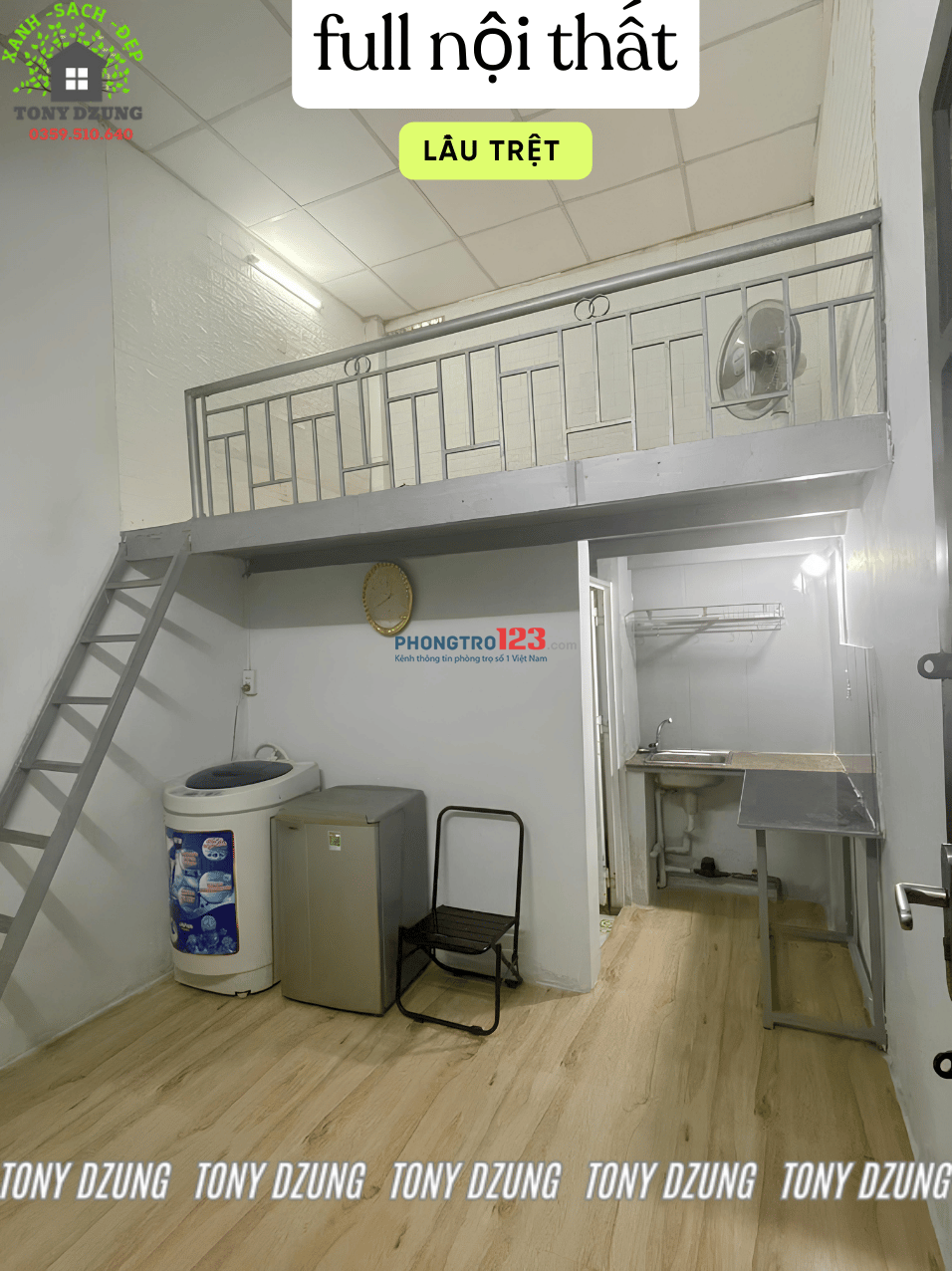 Phòng Gác, cửa sổ - Lầu trệt - full nội thất - gần ngay Lotte mark Nguyễn Văn Lượng 300m