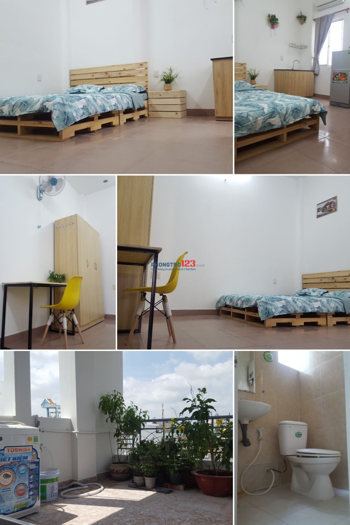 PHÒNG Full nội thất 25m2 Lê Quang Định, P11, Bình Thạnh, 4tr6/ tháng