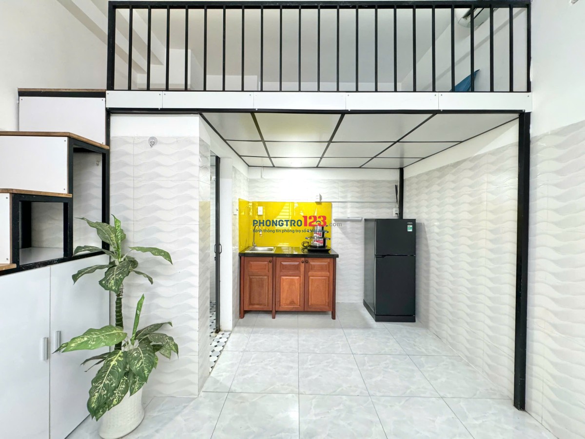 Duplex đón nắng cửa sổ thoáng full tiện nghi Phan Văn Trị gần học viện Cán Bộ