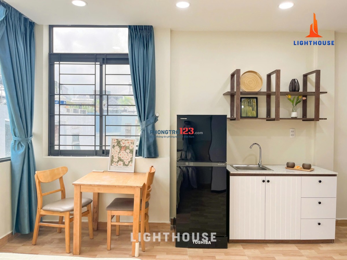  CĂN HỘ STUDIO 35M² FULL NỘI THẤT – CỬA SỔ LỚN GẦN ĐIỆN BIÊN PHỦ