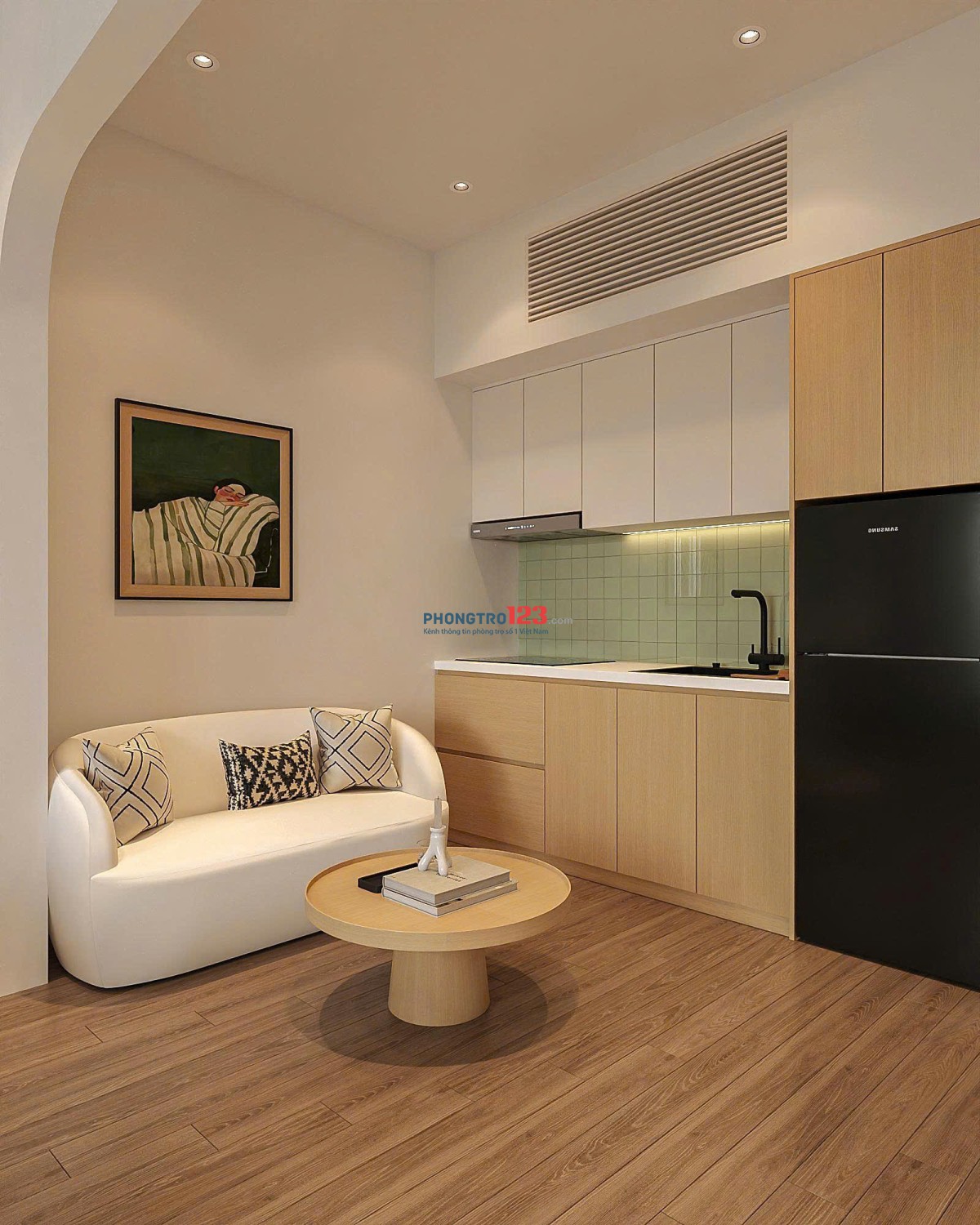 Studio Siêu Đẹp Full Nội Thất Thiết Kế Hiện Đại