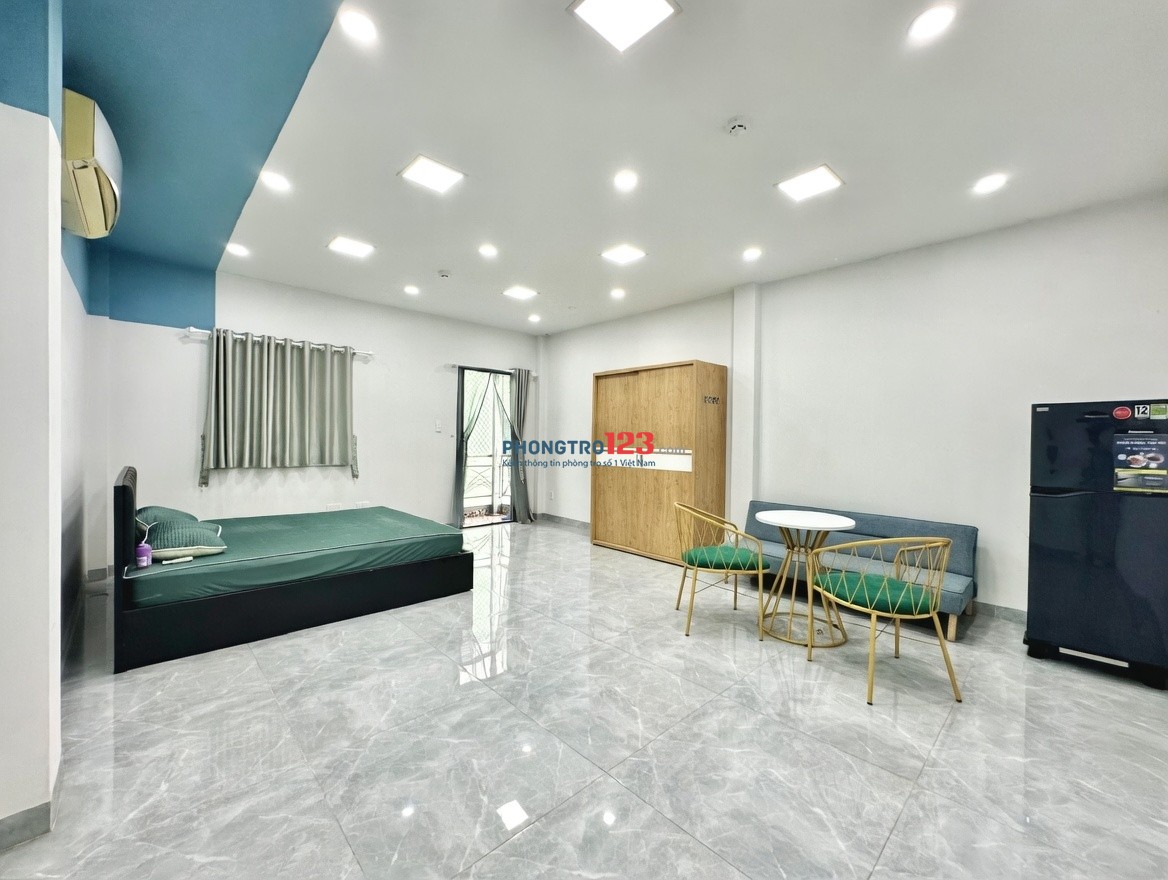 Cho thuê căn hộ full nội thất, rất rộng, thoáng mát 48m2 mặt tiền đường Lê Văn Quới