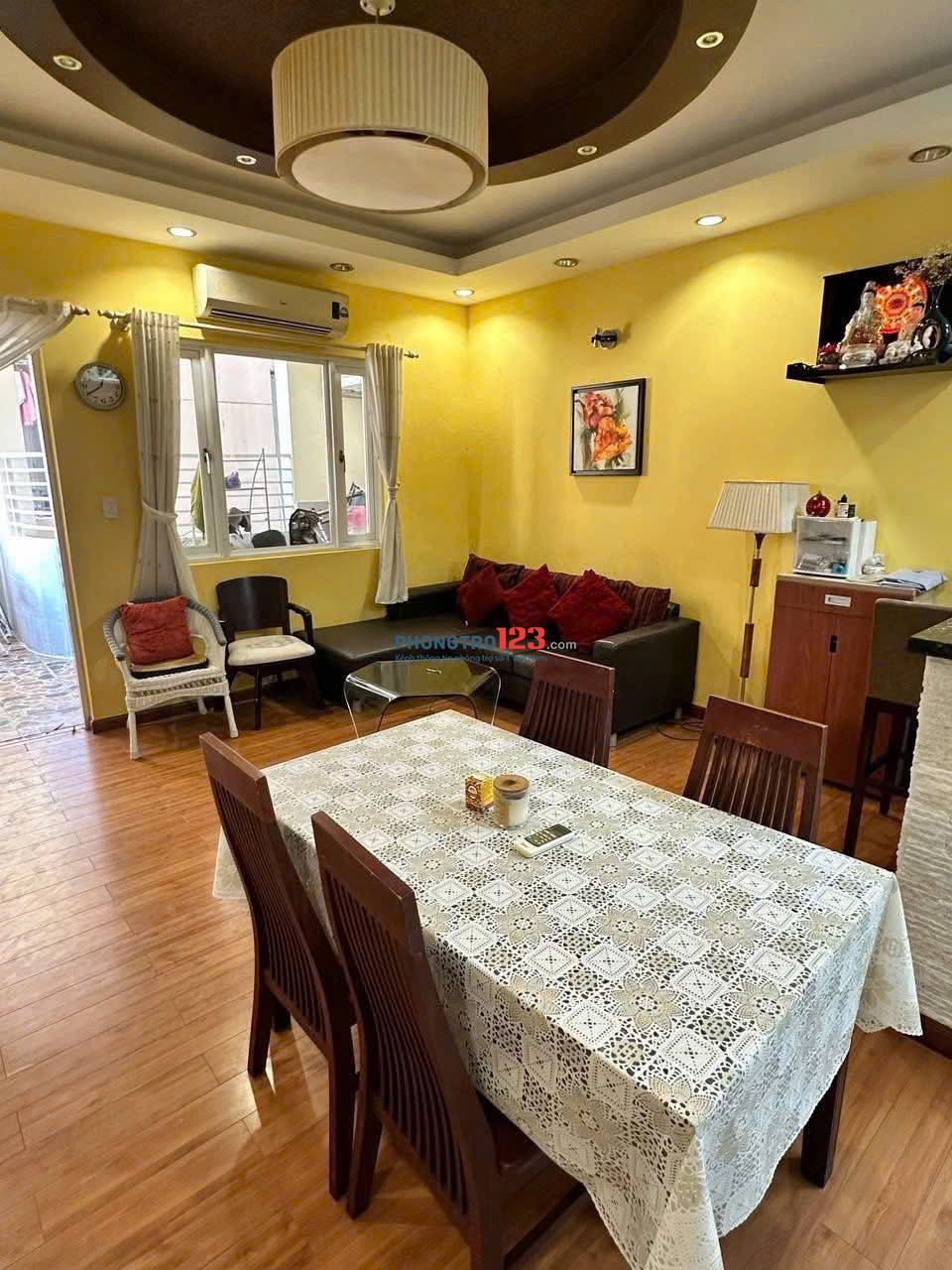 Chung cư D5, đường D5, Bình Thạnh: 3p ngủ, 15tr, 105m2, Full NT