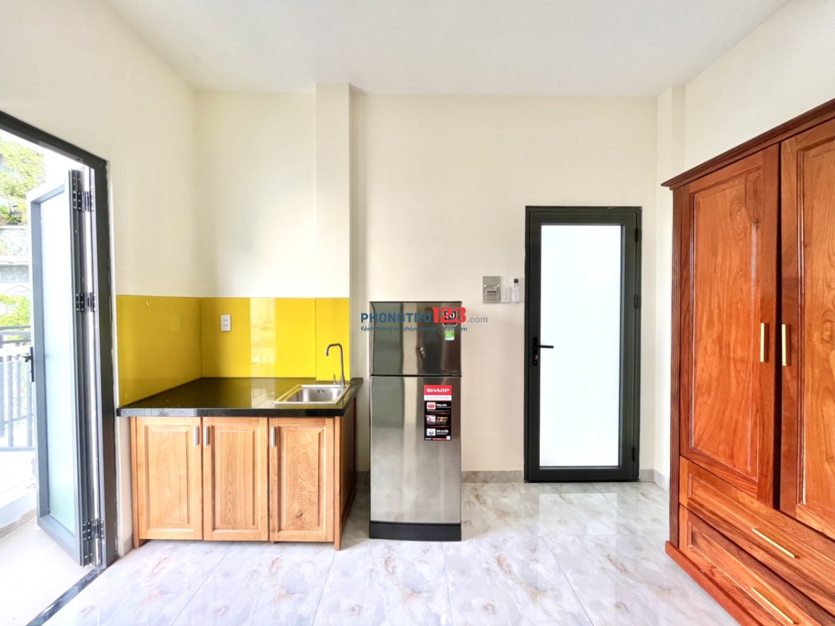 PHÒNG BAN CÔNG 25m2 FULL TIỆN NGHI GẦN NGÃ TƯ 7 HIỀN