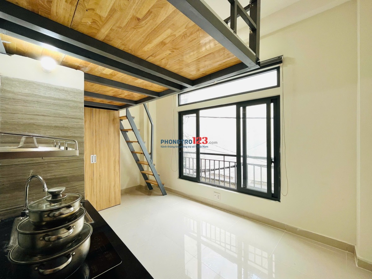 PHÒNG CÓ GÁC SẠCH SẼ GẦN CÔNG VIÊN GIA ĐỊNH - SÂN BAY
