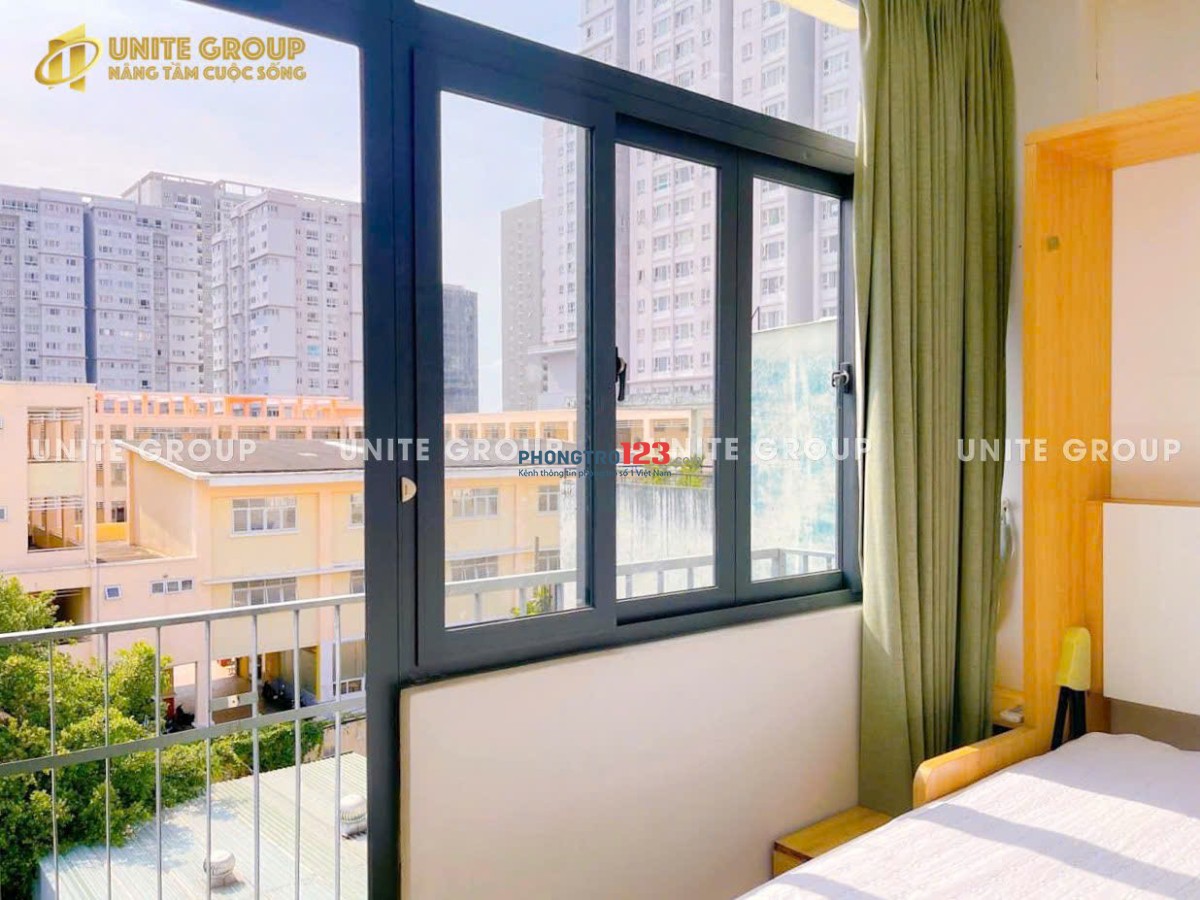 CHO THUÊ PHÒNG BAN CÔNG, NHÀ THANG MÁY BÌNH THẠNH GẦN VĂN LANG CS3, TIỆN ĐI QUẬN 1