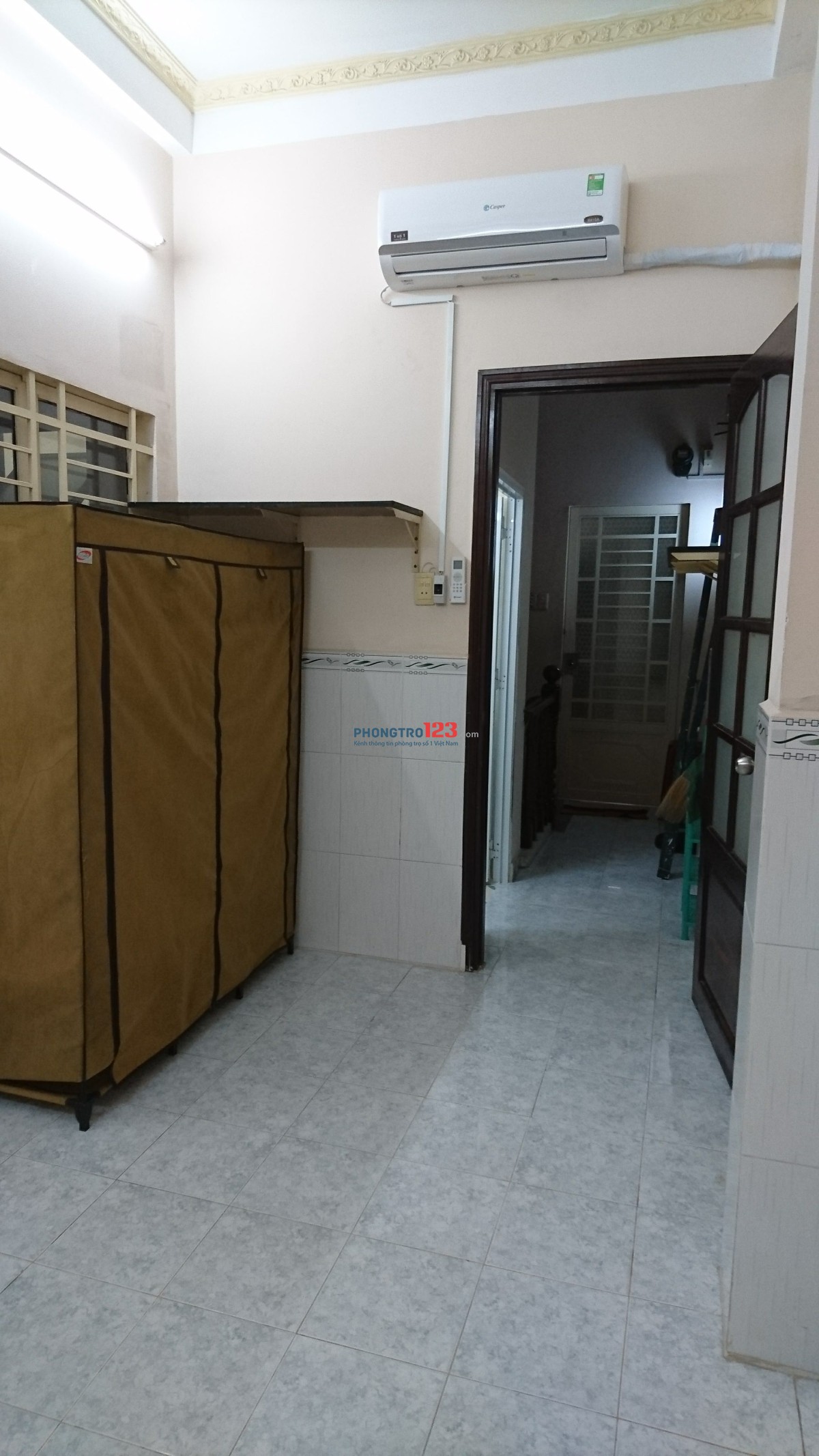 Cho thuê phòng trung tâm Quận 10, đầy đủ tiện nghi , máy lạnh, máy nước nóng :