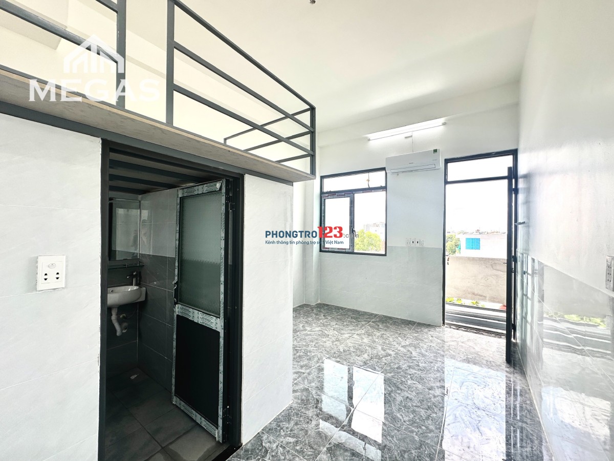 PHÒNG CÓ GÁC, BAN CÔNG, MỚI XÂY, SẴN NỘI THẤT NGAY CVPM QUANG TRUNG