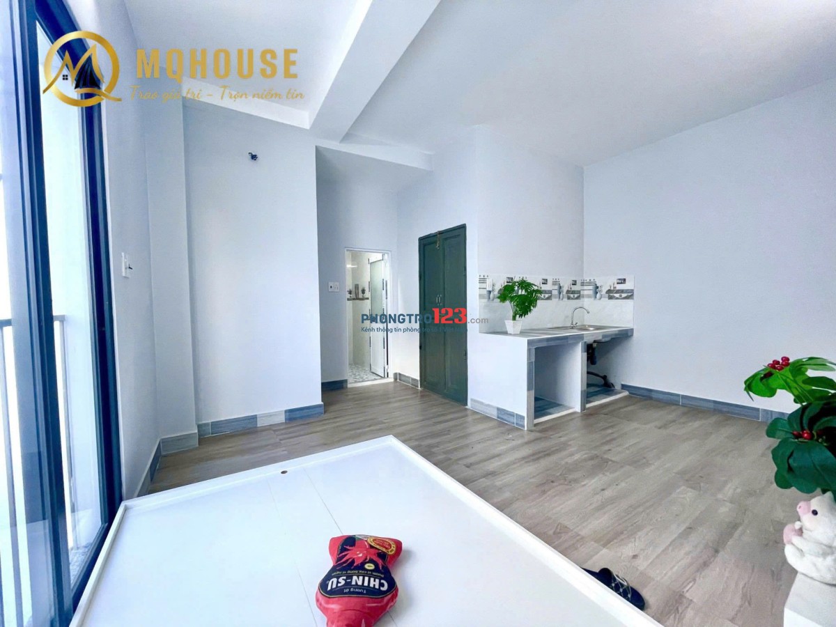 TRỌ BÌNH THẠNH GẦN CHỢ BÀ CHIỂU,ĐH VĂN LANG - 32m2 BAN CÔNG LỚN FULL NỘI CHU VĂN AN - BÌNH THẠNH