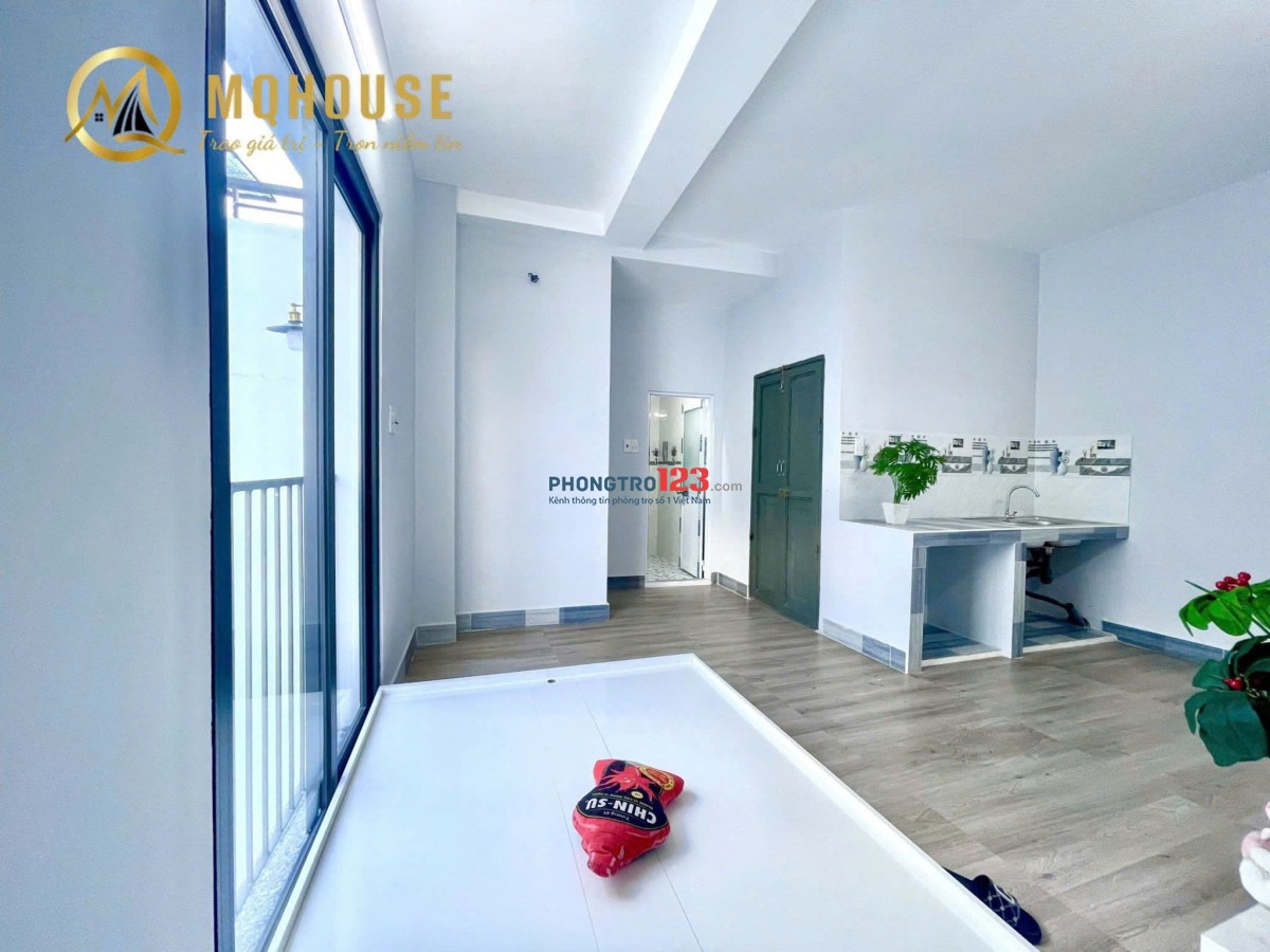 TRỌ BÌNH THẠNH GẦN CHỢ BÀ CHIỂU,ĐH VĂN LANG - 32m2 BAN CÔNG LỚN FULL NỘI CHU VĂN AN - BÌNH THẠNH