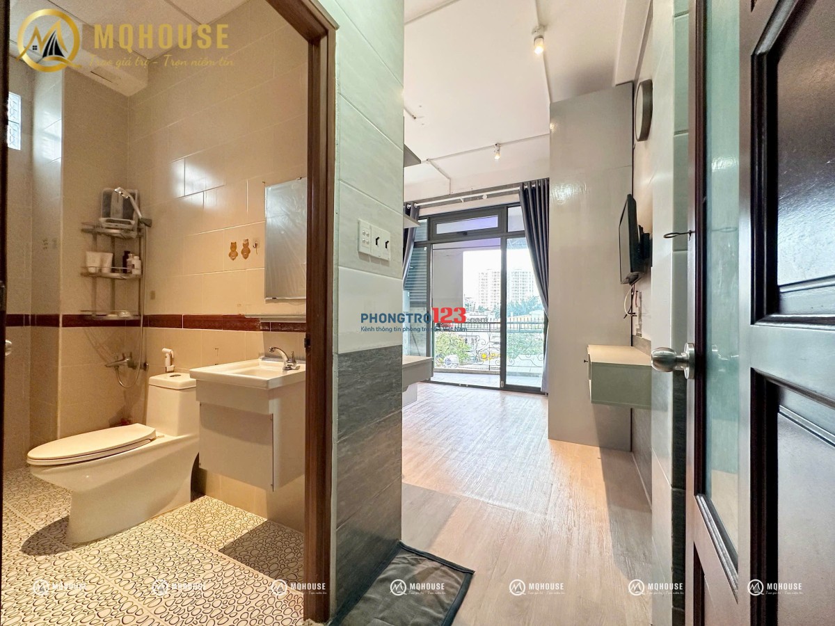 ️ CHDV STUDIO BAN CÔNG TÁCH BẾP FULL NT - CẠNH ĐẦM SENN , GẦN VĂN HIẾN .