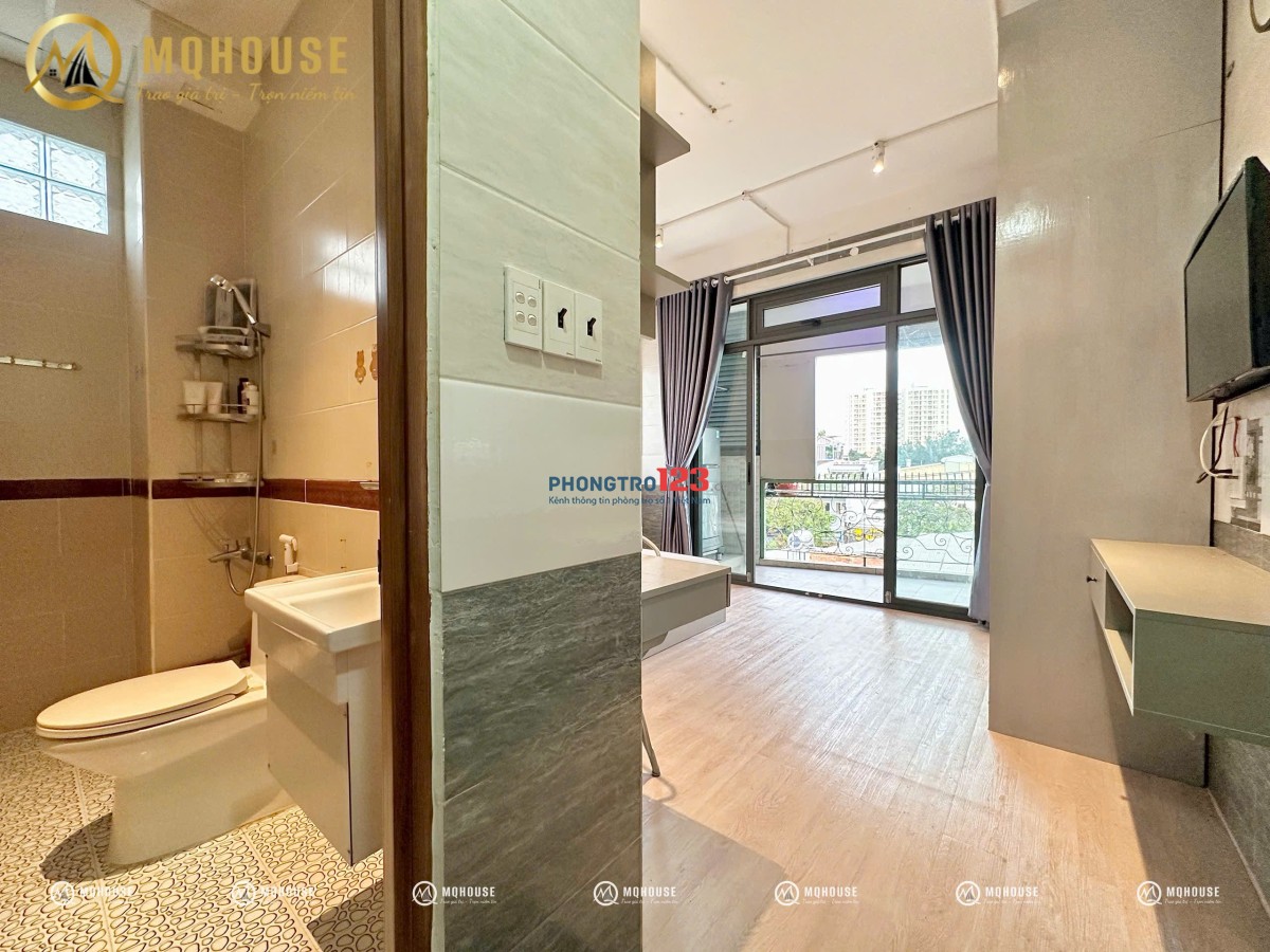 ️ CHDV STUDIO BAN CÔNG TÁCH BẾP FULL NT - CẠNH ĐẦM SENN , GẦN VĂN HIẾN .