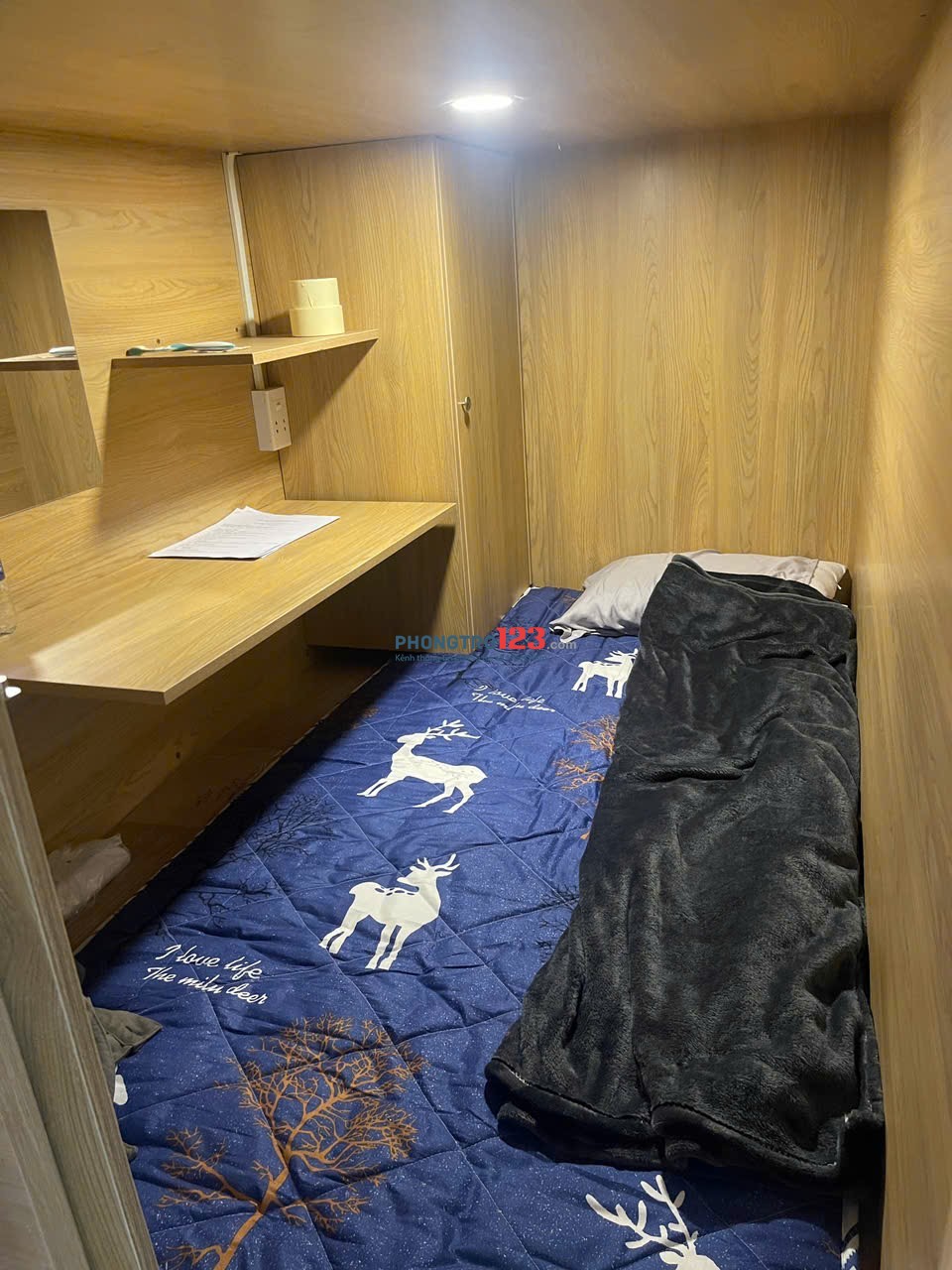 Phòng Sleep Box Cao Cấp Tiện Nghi ngay CV phần mềm Quang Trung