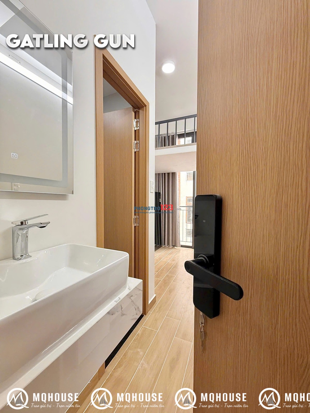 Cho thuê phòng có gác - Ban công - Full Nội Thất mới 100% Hẻm ốc Đào Nguyễn Trãi Quận 1