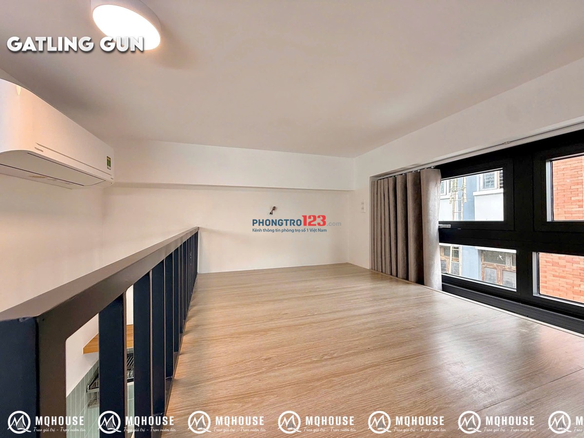 Cho thuê phòng có gác - Ban công - Full Nội Thất mới 100% Hẻm ốc Đào Nguyễn Trãi Quận 1