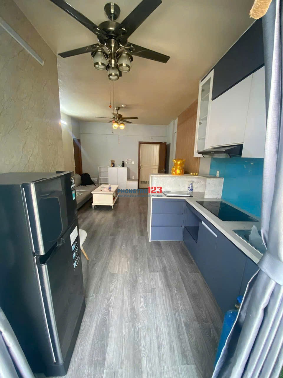 Chung cư Phạm Viết Chánh, BT: 1p ngủ, máy lạnh, 60m2, 8,5triệu