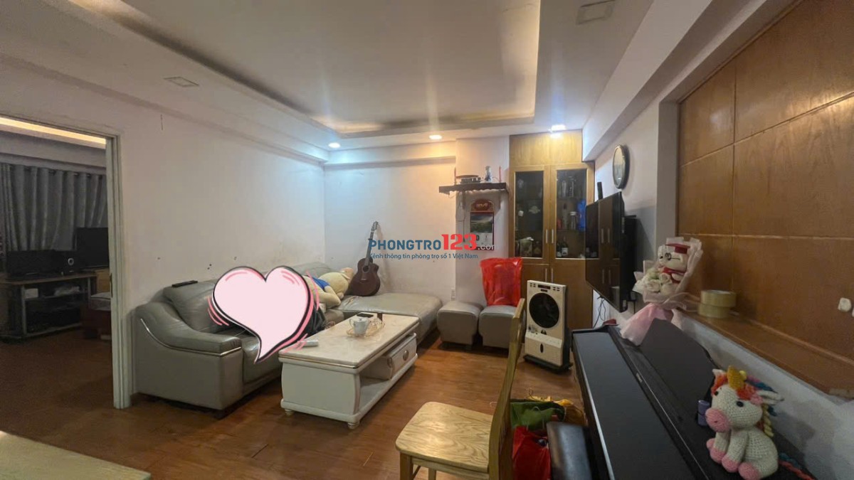 Căn 2p ngủ rộng 65m2 có nội thất - C/c Miếu nổi giá 10tr/th