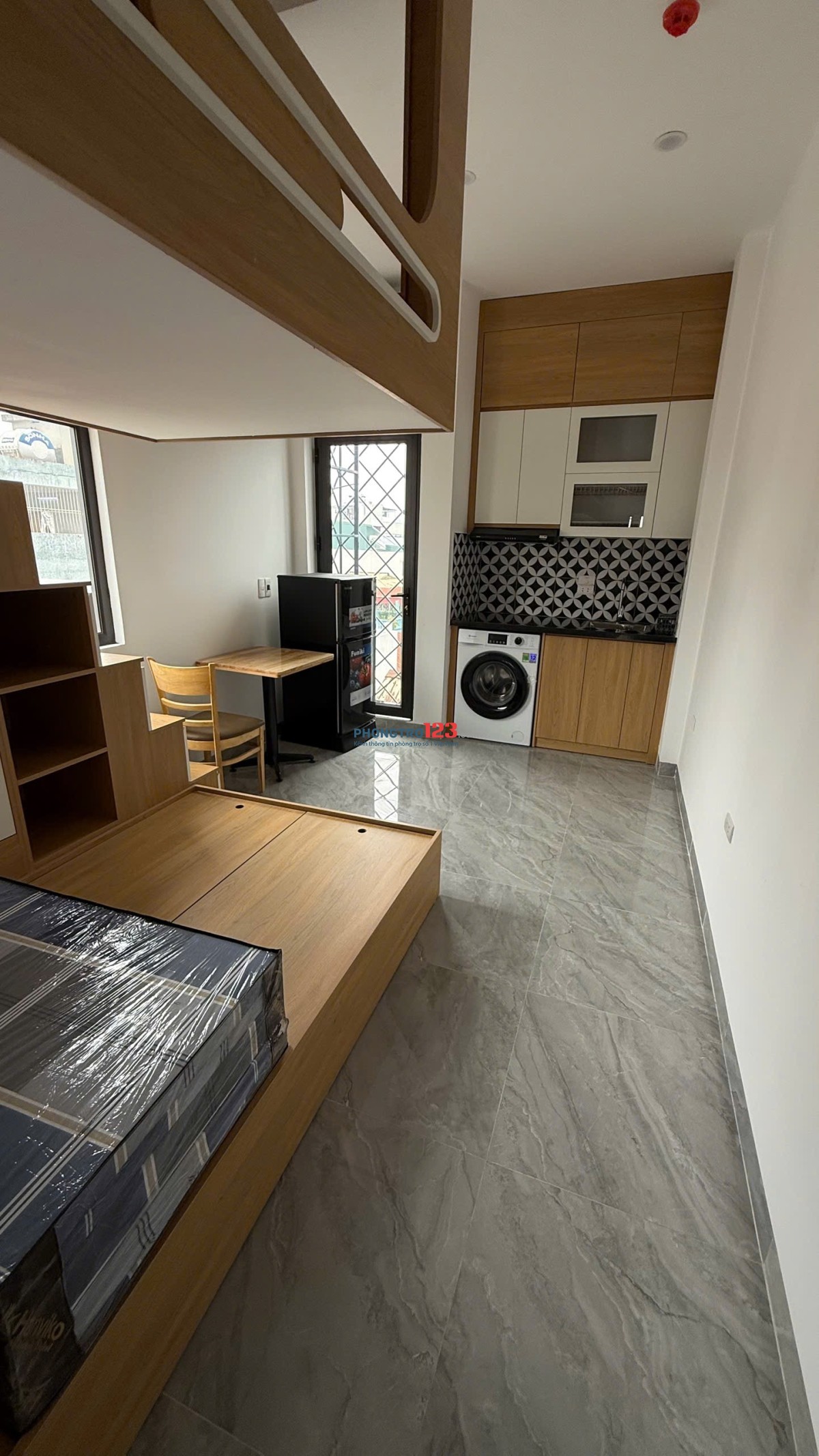 Phòng studio full nội thất vskk toà mới khai trương ngõ 387 phố Vũ Tông Phan