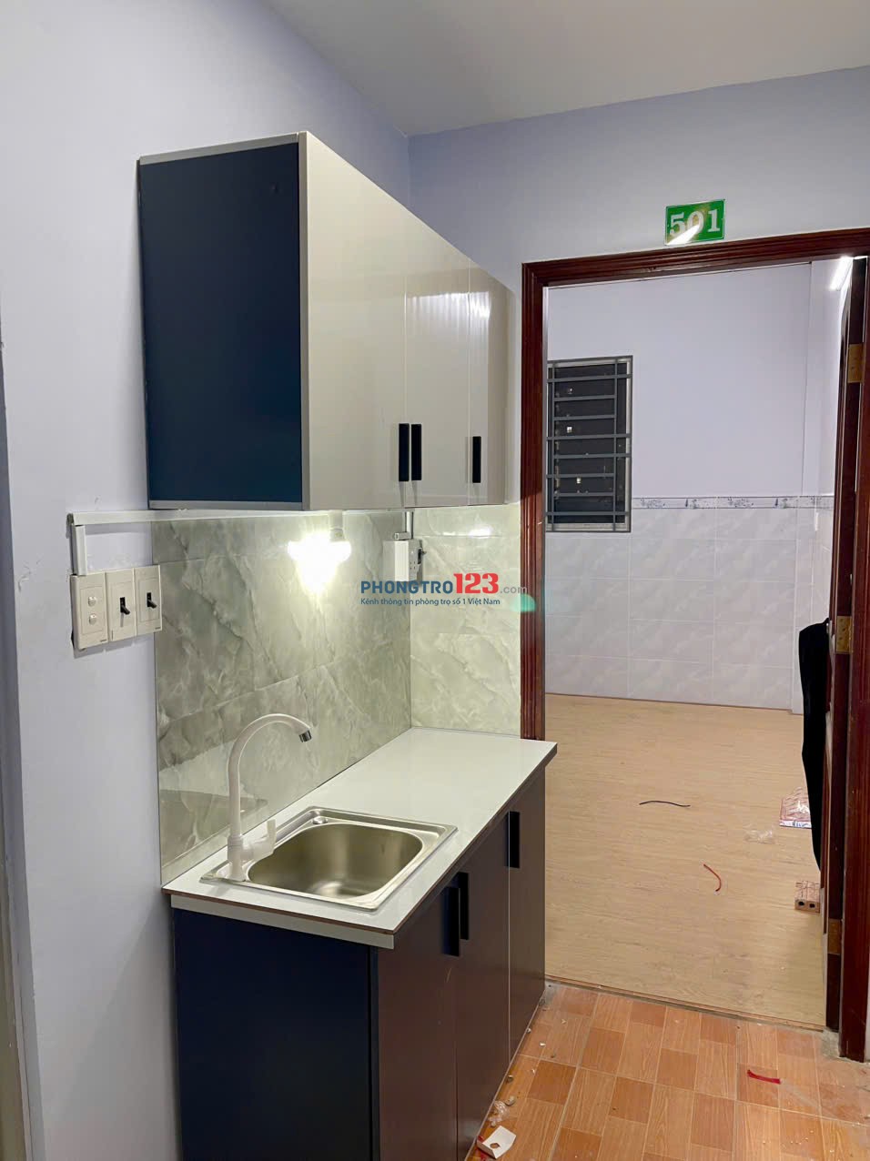 Phòng tách bếp - Mới xây - Đối diện bến xe Quận 8