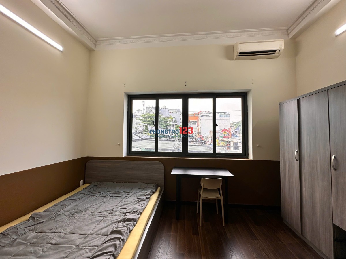 Cho Thuê Phòng Bình Thạnh khu Vạn Kiếp, cửa sổ lớn, rộng 35m2 giáp Quận 1