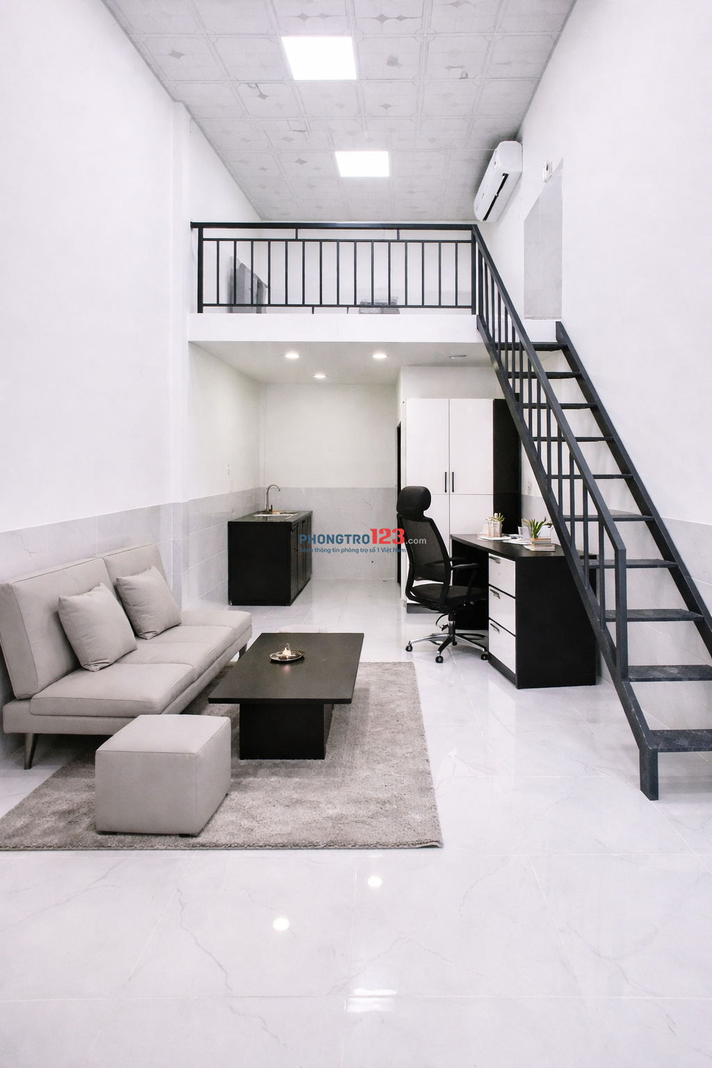 Phòng mới xây 32m2 - KDC Cồn Khương full nội thất