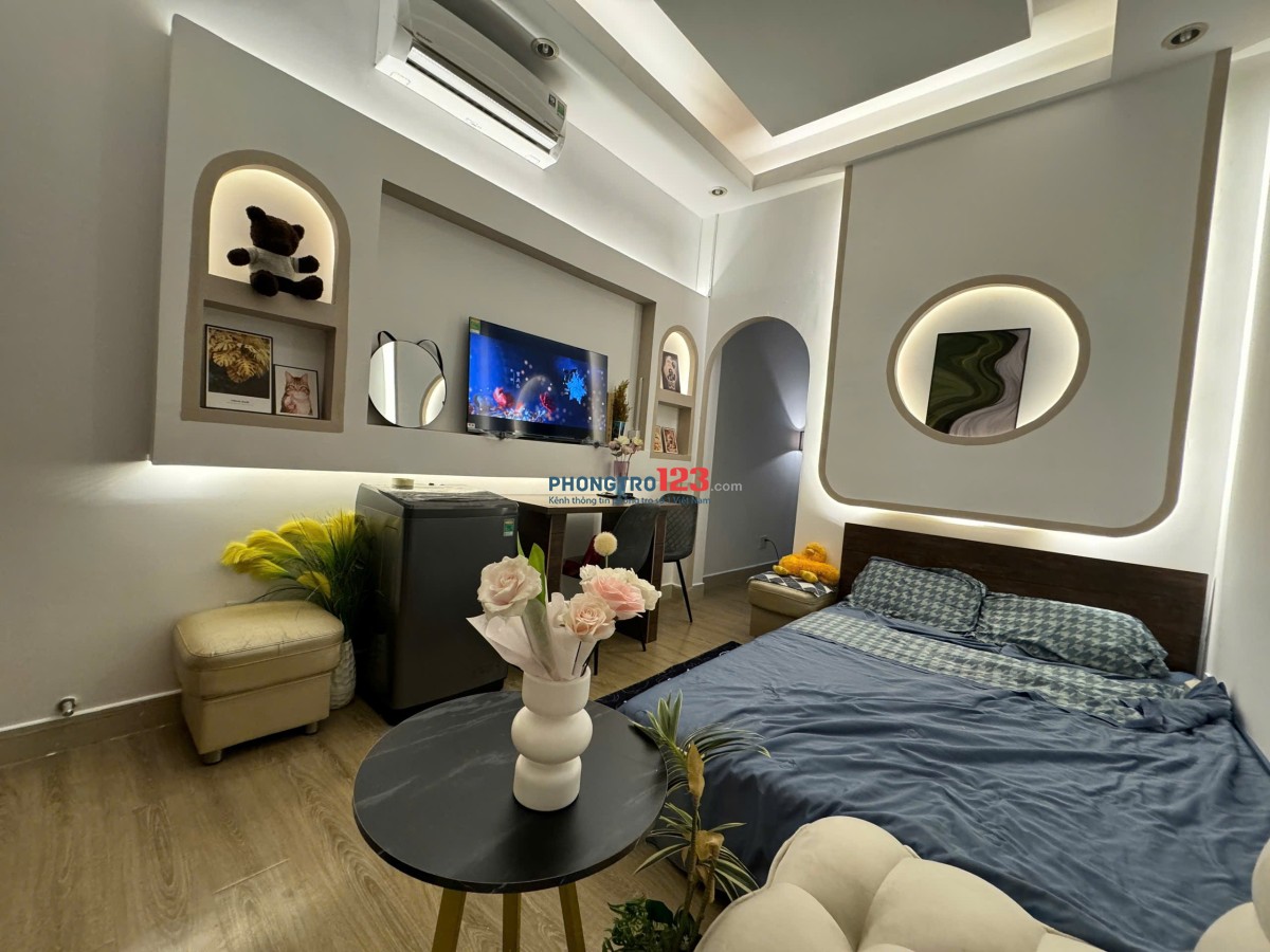 Căn hộ DV full nội thât xịn xò mới keng